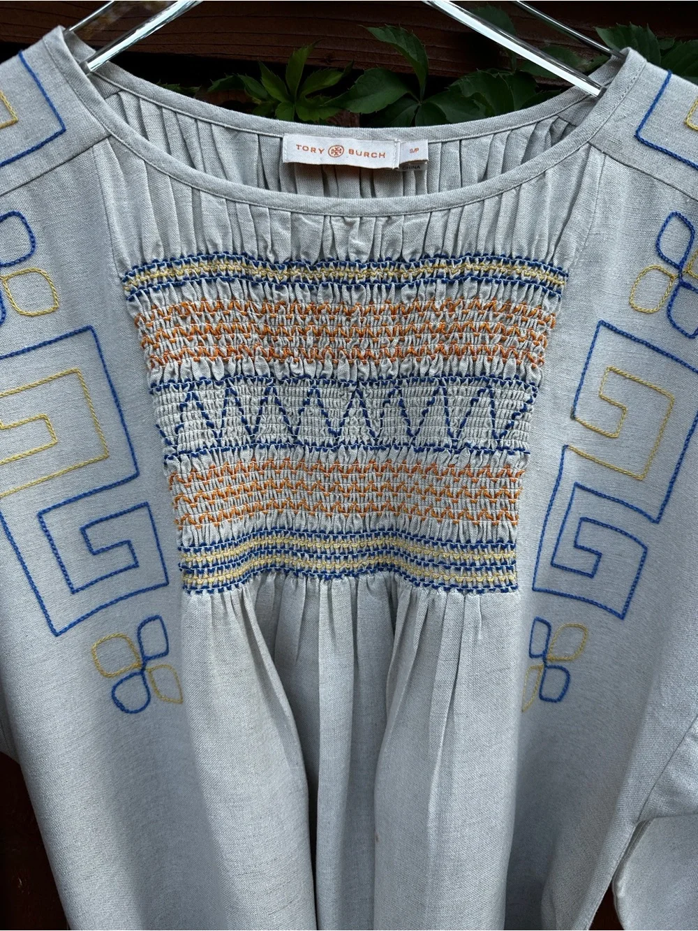 Tory Burch embroidered midi dress